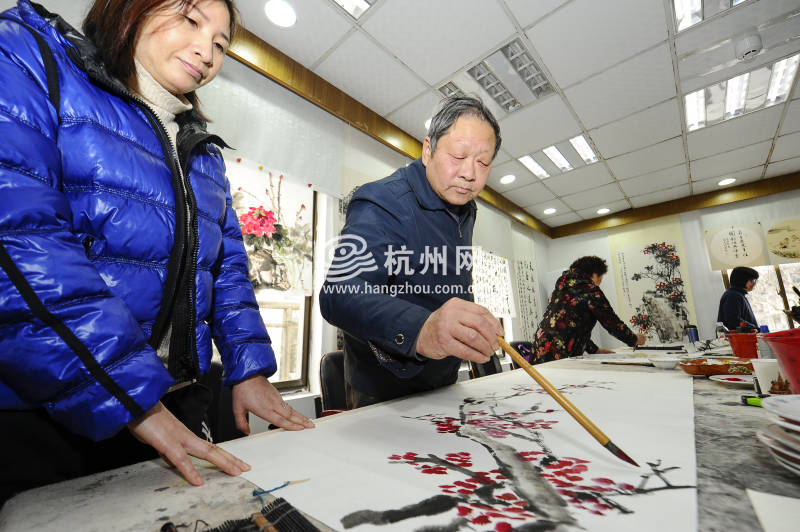 江干区首个“杭州书法社区”落户凯旋街道景新社区(06)