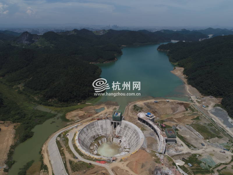 杭州闲林水库千岛湖配水工程配水井即将竣工(02)