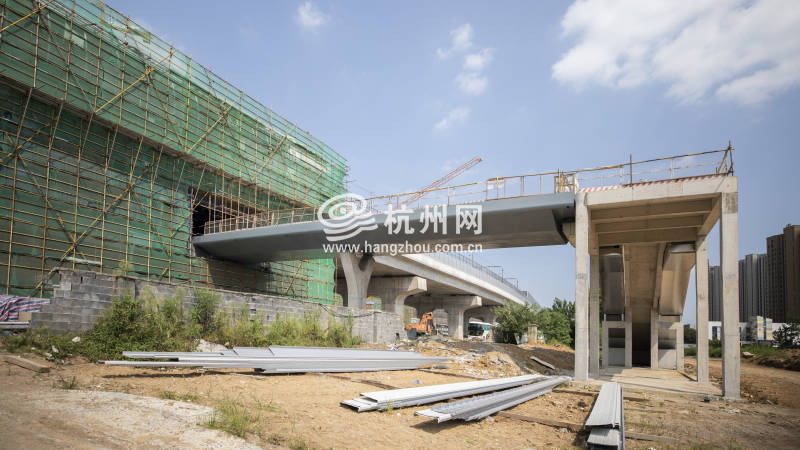 杭州地铁16号线  高架“长龙”蜿蜒前行(10)