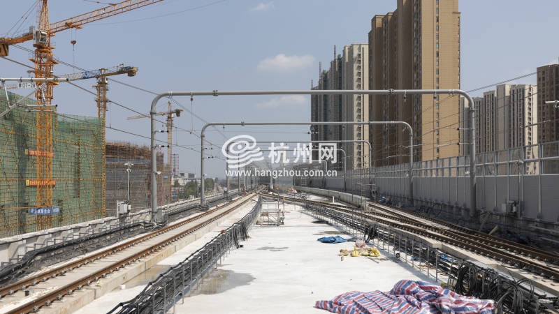 杭州地铁16号线  高架“长龙”蜿蜒前行(06)