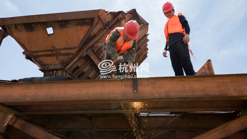 钱塘江流域杭州城区最后一个货运码头拆除(07)