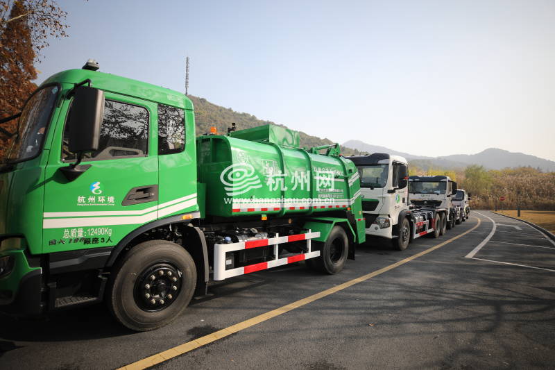 杭州街头旧版垃圾清运车将“退役” 274辆新款国Ⅵ车年底前投入使用(08)